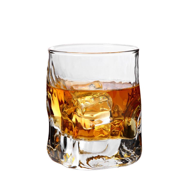 Edo Kiroko Crumple Botttom Japanese Whiskey Glass - Brooklyn Wax - Glassware