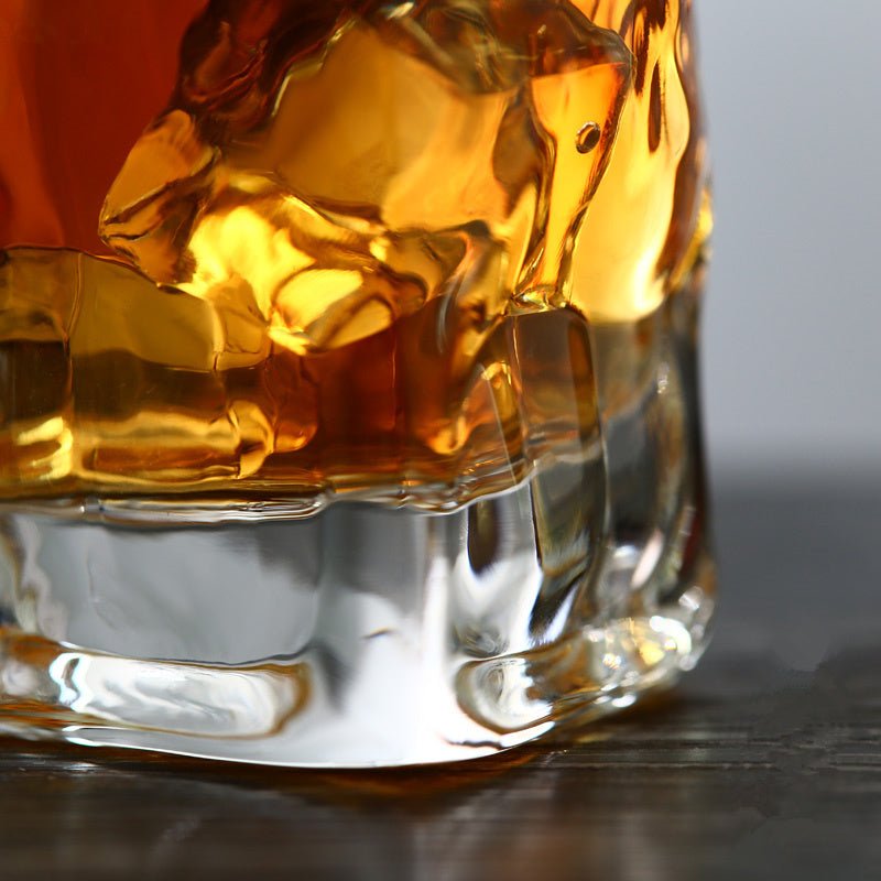 Edo Kiroko Crumple Botttom Japanese Whiskey Glass - Brooklyn Wax - Glassware