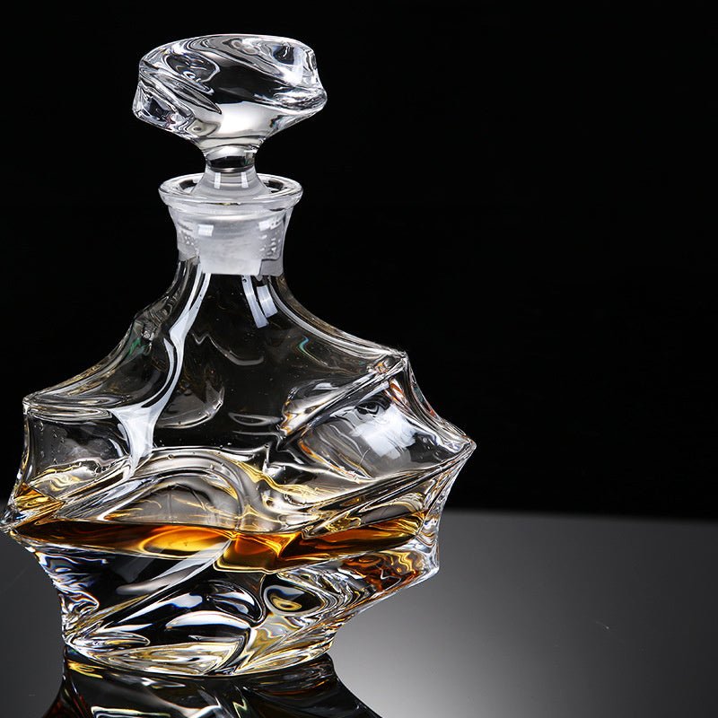 Kagami Bending Crystal Whiskey Decanter - Brooklyn Wax - Glassware