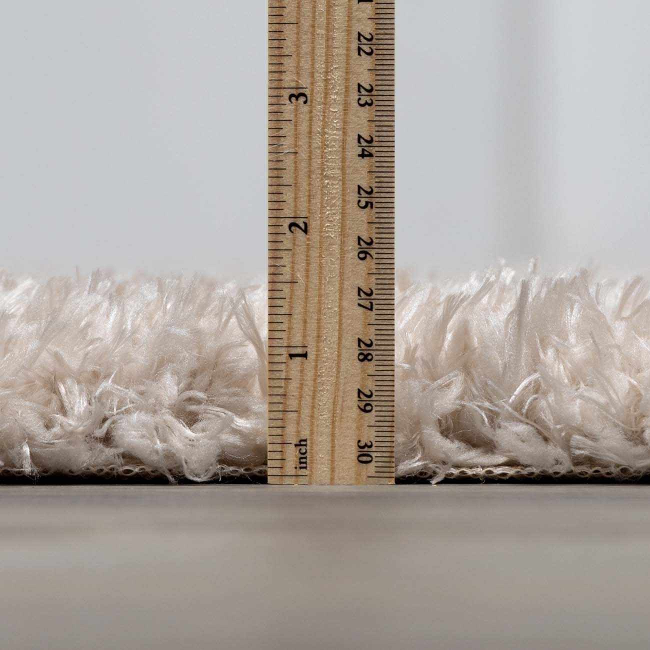 Siari Solid Oatmeal Shag Rug - Brooklyn Wax - Rugs