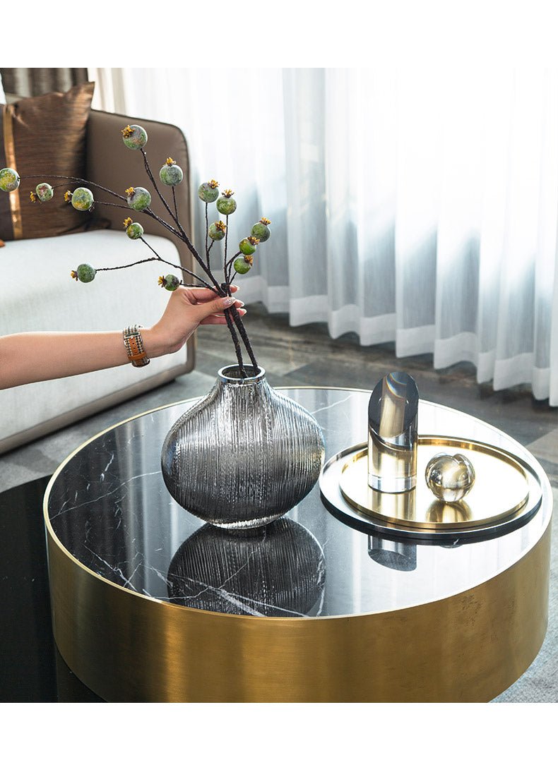 Silverband Vase – Nordic Glass Minimalism - Brooklyn Wax - Candle
