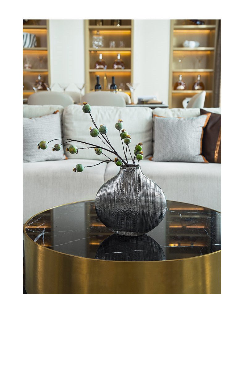 Silverband Vase – Nordic Glass Minimalism - Brooklyn Wax - Candle