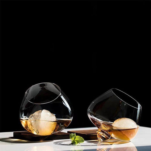 Tenkan Kinetic Rotating Whiskey Glass - Brooklyn Wax - Glassware