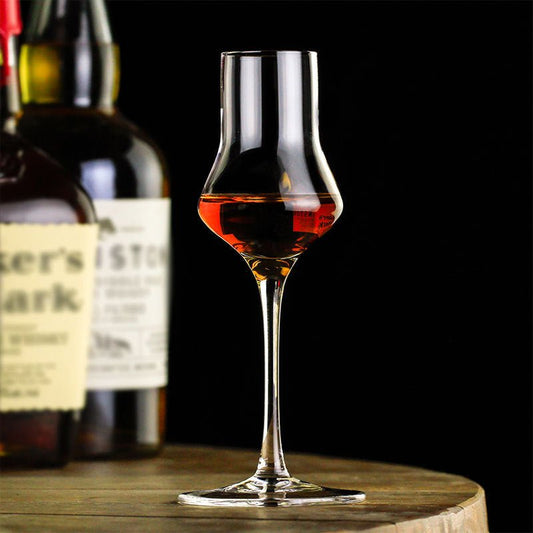 Tulip Goblet Stemmed Crystal Whisky Glass - Brooklyn Wax - Glassware