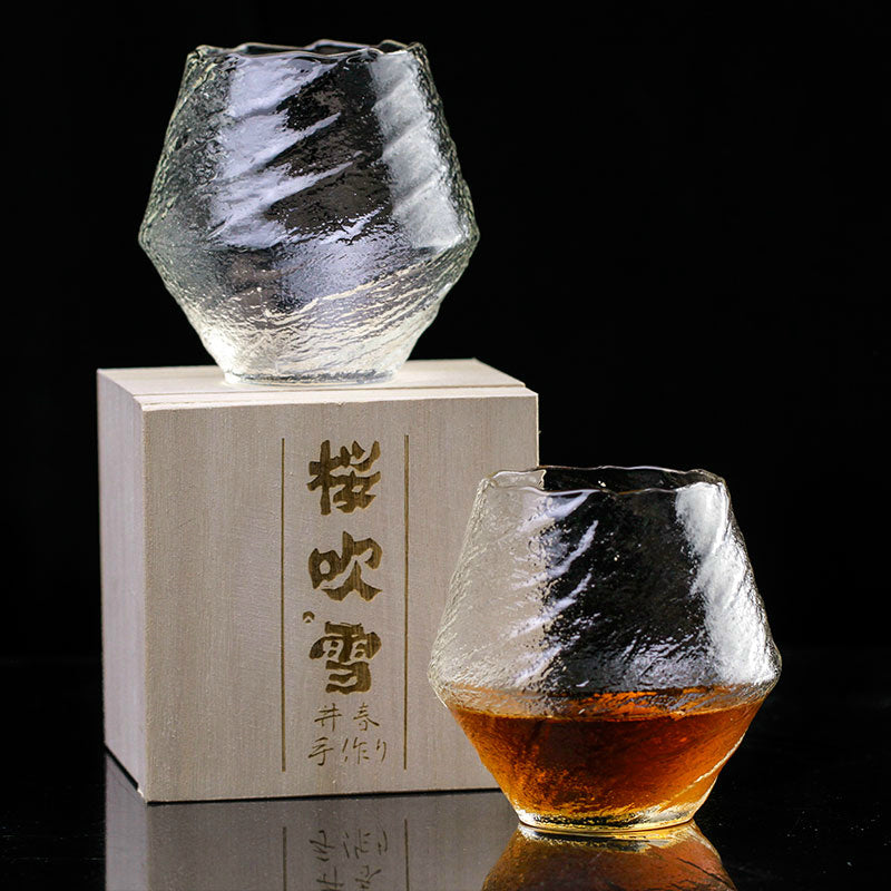 Japanese Handcrafted Chamvin Edo Kiriko Whisky Glass