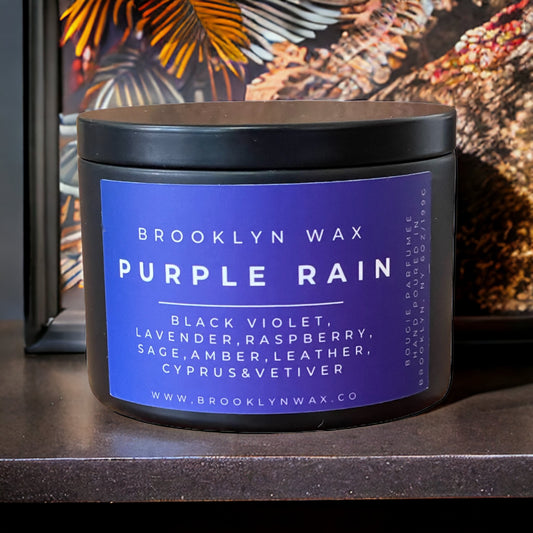 Bougie de pluie violette - 6oz