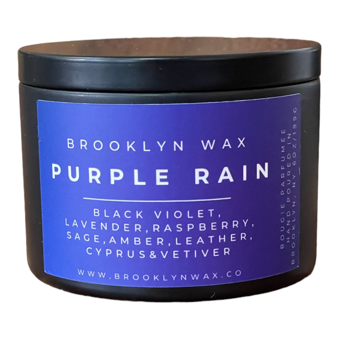 Bougie de pluie violette - 6oz