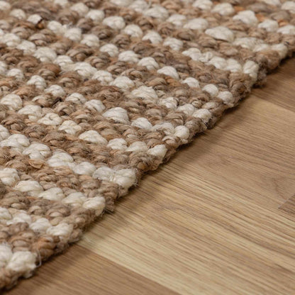 Ambel Tan Camel Jute Area Rug - Brooklyn Wax - Rugs