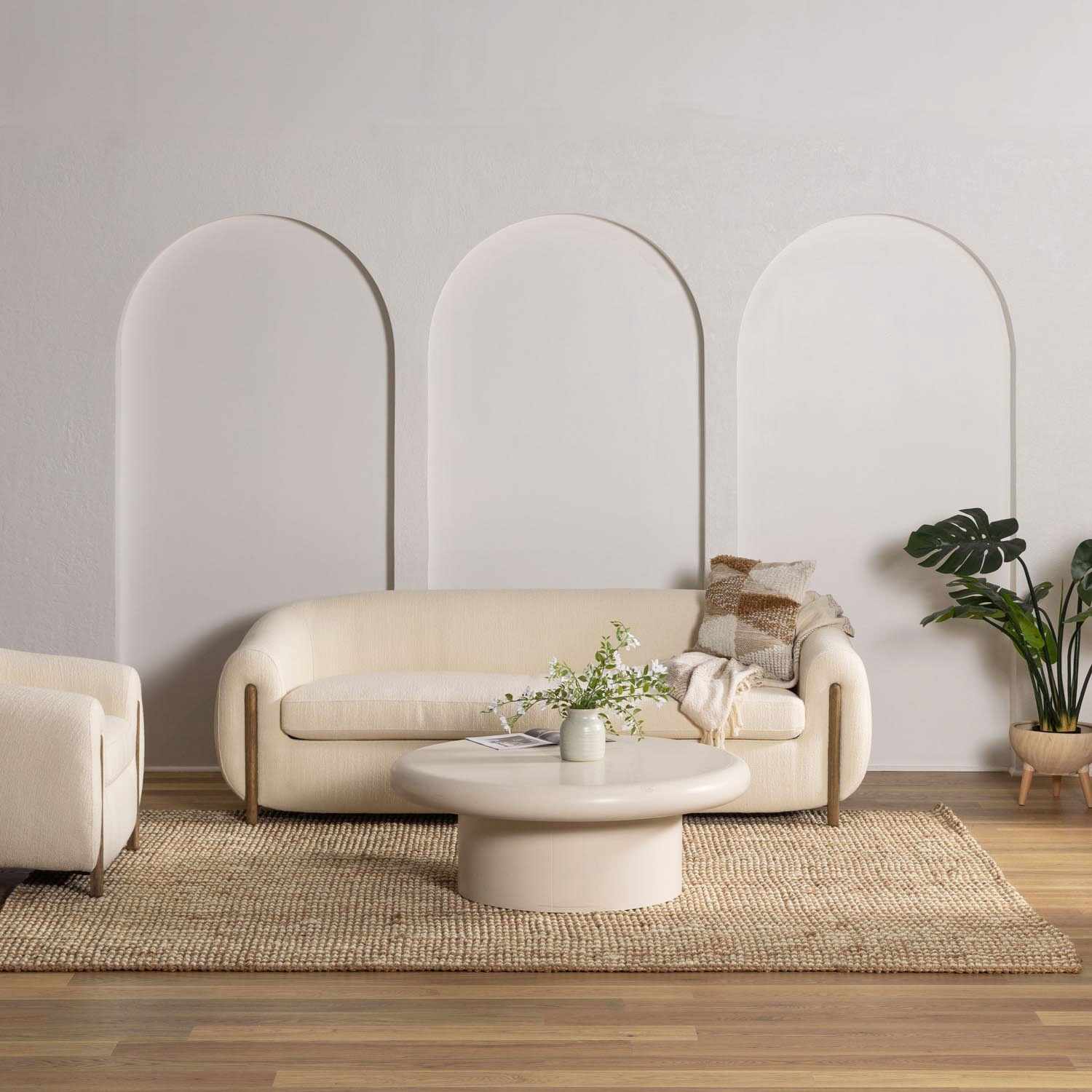 Ambel Tan Camel Jute Area Rug - Brooklyn Wax - Rugs