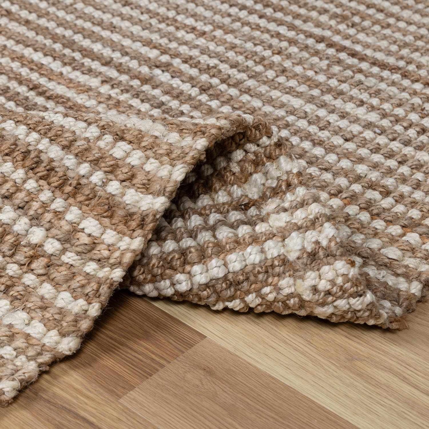 Ambel Tan Camel Jute Area Rug - Brooklyn Wax - Rugs