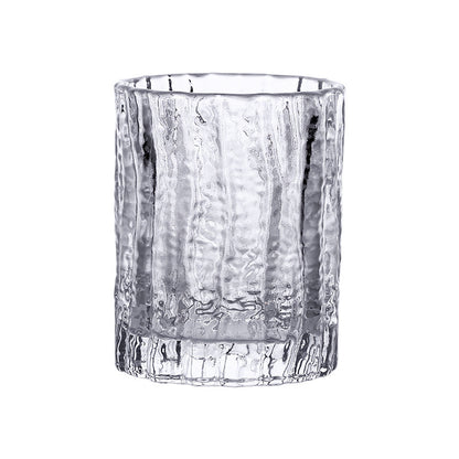 Japanese Tree Pattern Crystal Whisky Glass