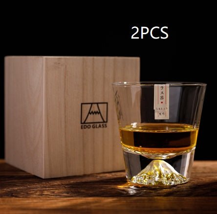 Household Compact Japanese Mount Whiskey Glass - Brooklyn Wax - Glassware