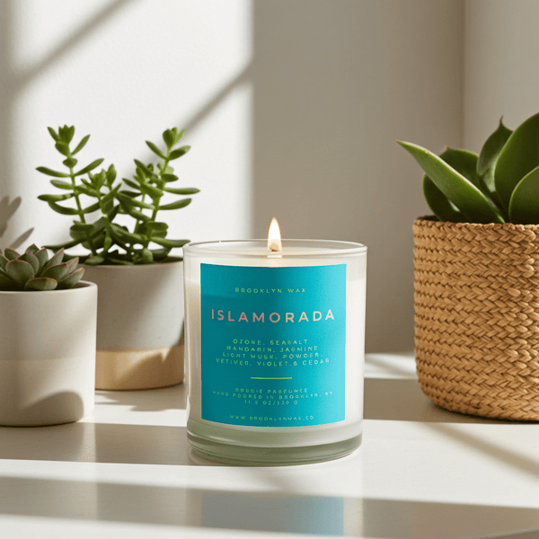Islamorada Scented Candle - Sea Salt, Jasmine, & Vetiver