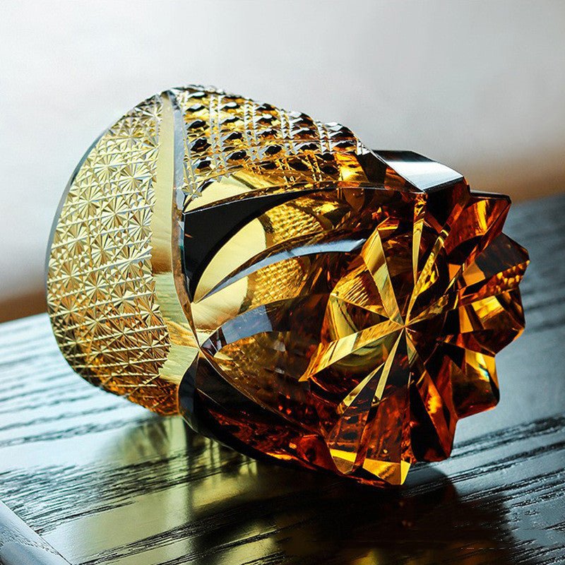 Japanese Fashion Crystal Glass Whiskey Glasses - Brooklyn Wax - Glassware