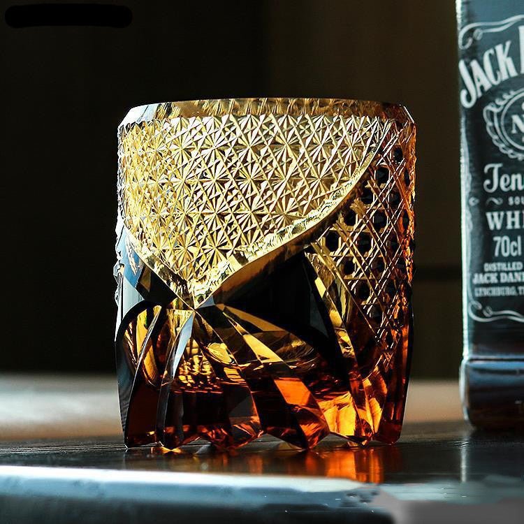 Japanese Fashion Crystal Glass Whiskey Glasses - Brooklyn Wax - Glassware