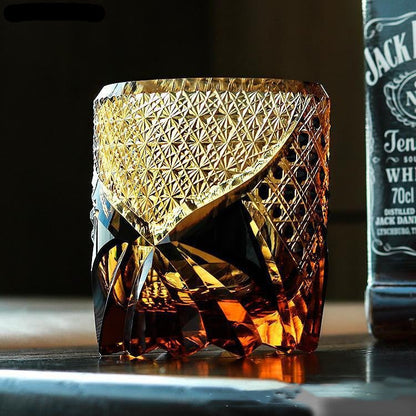 Japanese Fashion Crystal Glass Whiskey Glasses - Brooklyn Wax - Glassware