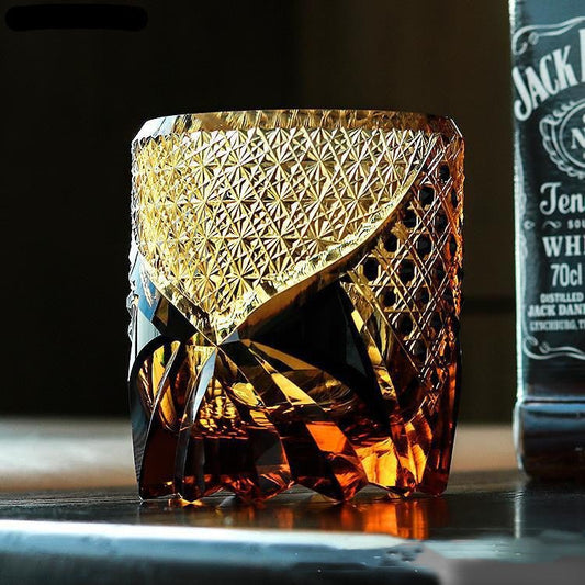 Japanese Fashion Crystal Glass Whiskey Glasses - Brooklyn Wax - Glassware