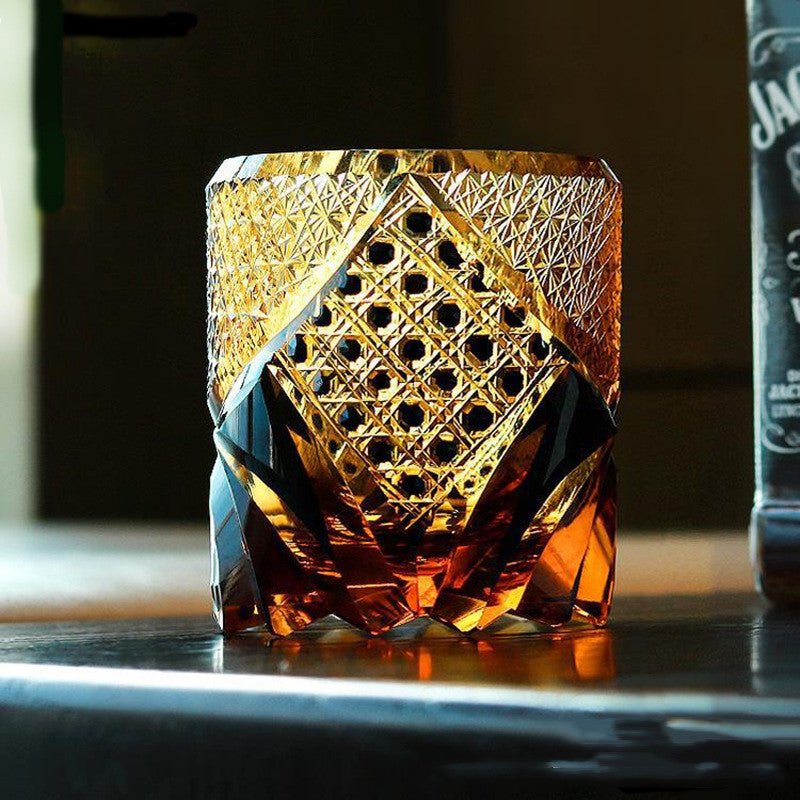 Japanese Fashion Crystal Glass Whiskey Glasses - Brooklyn Wax - Glassware