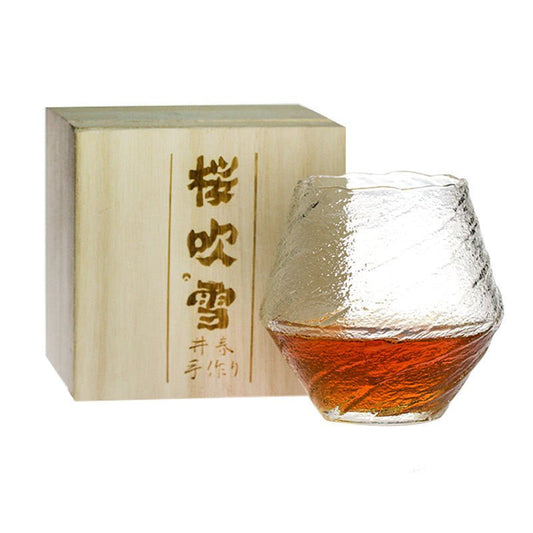 Japanese Handcrafted Chamvin Edo Kiriko Whisky Glass - Brooklyn Wax - Glassware