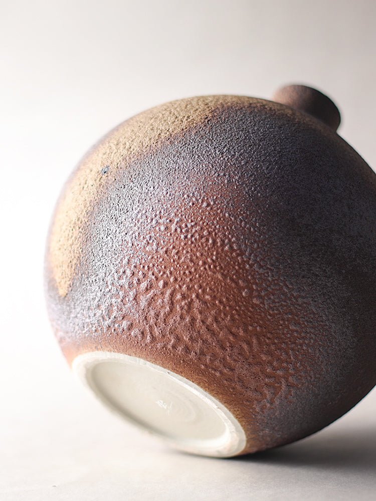 Jōmon Stoneware Vase – Ancient - Fired Wabi - Sabi Ceramic - Brooklyn Wax - Vase