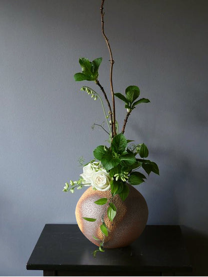 Jōmon Stoneware Vase – Ancient - Fired Wabi - Sabi Ceramic - Brooklyn Wax - Vase