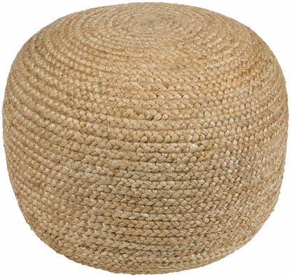 Kaumakani Knitted Jute Round Pouf - Brooklyn Wax - Poufs