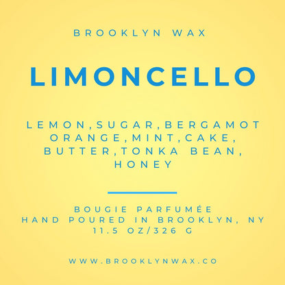 Limoncello Scented Candle 11.5oz - Brooklyn Wax