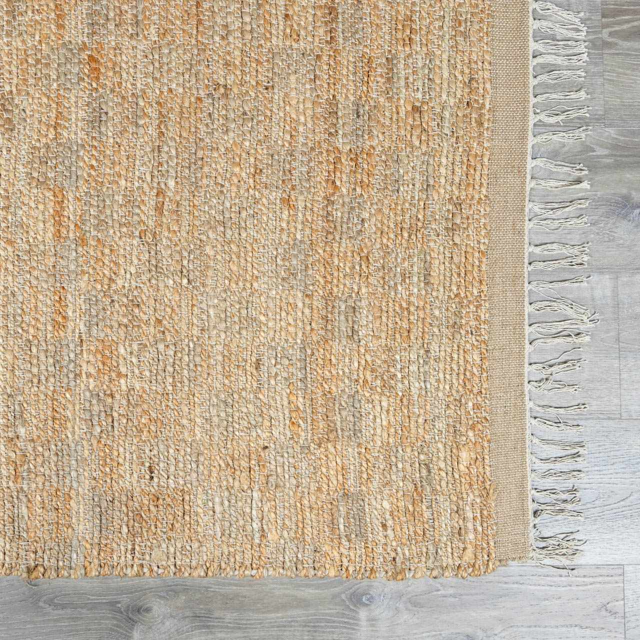 Lonut Checkered Jute Area Rug - Brooklyn Wax - Rugs