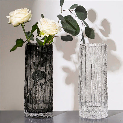 Nordic Light Japandi Rock Glass Vase - Brooklyn Wax - Vase