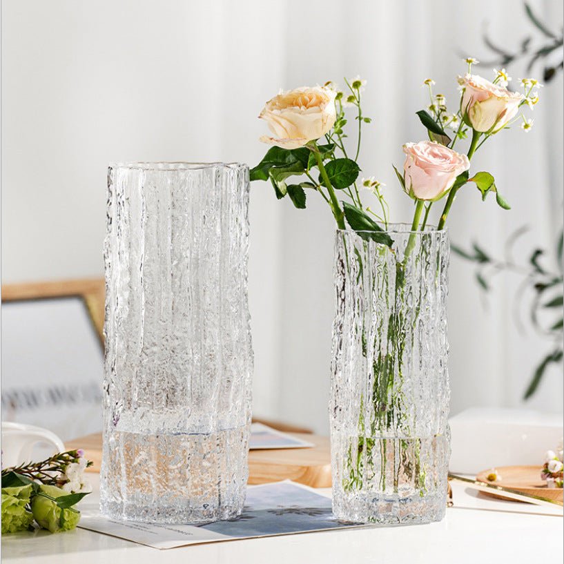 Nordic Light Japandi Rock Glass Vase - Brooklyn Wax - Vase