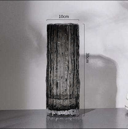 Nordic Light Japandi Rock Glass Vase - Brooklyn Wax - Vase