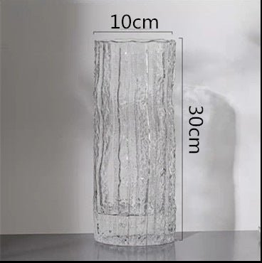Nordic Light Japandi Rock Glass Vase - Brooklyn Wax - Vase