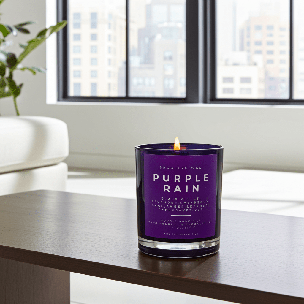 Purple Rain Scented Candle 11.5oz - Brooklyn Wax - Candle