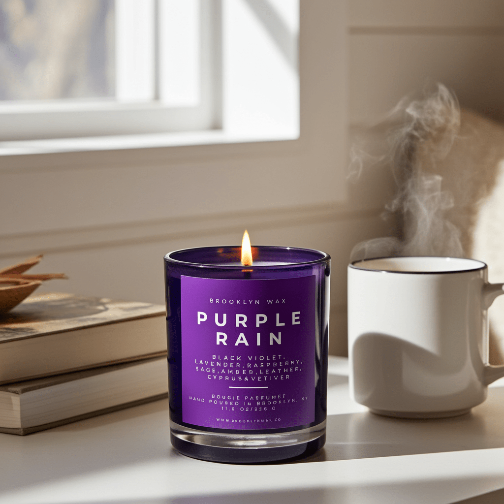 Purple Rain Scented Candle 11.5oz - Brooklyn Wax - Candle