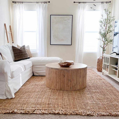 Senneterre Natural Jute Rug - Brooklyn Wax - Rugs