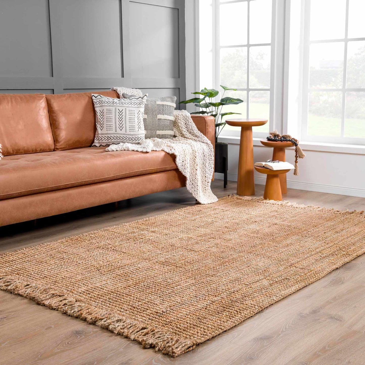 Senneterre Natural Jute Rug - Brooklyn Wax - Rugs