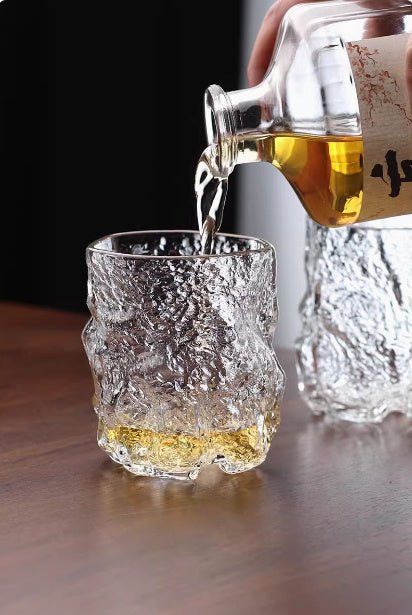 Shōtō Cliff, Textured Japanese Whisky Glass - Brooklyn Wax - Glassware