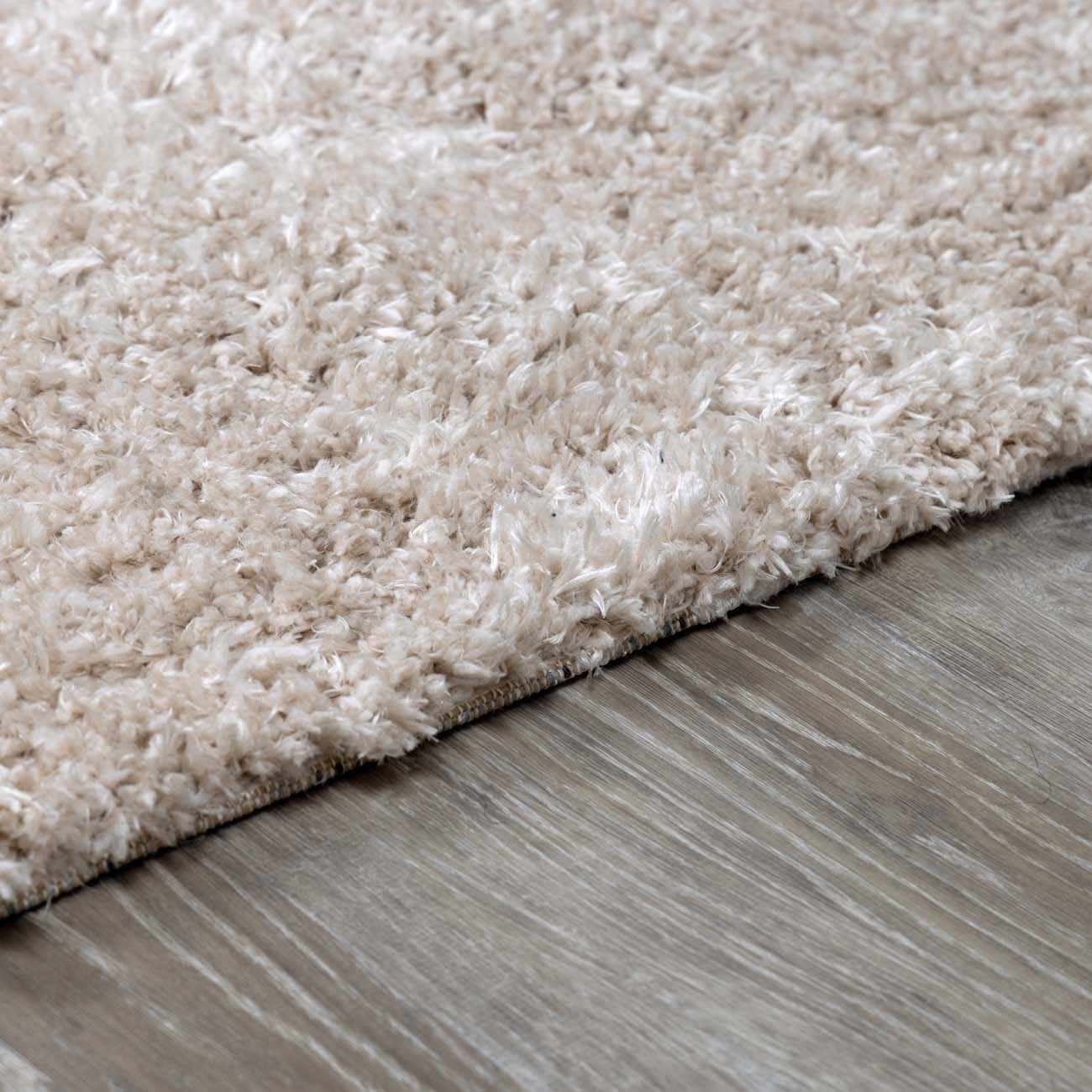 Siari Solid Oatmeal Shag Rug - Brooklyn Wax - Rugs