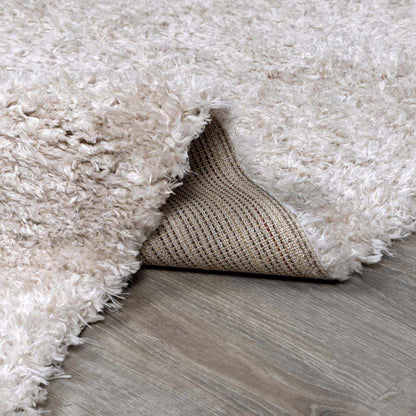 Siari Solid Oatmeal Shag Rug - Brooklyn Wax - Rugs