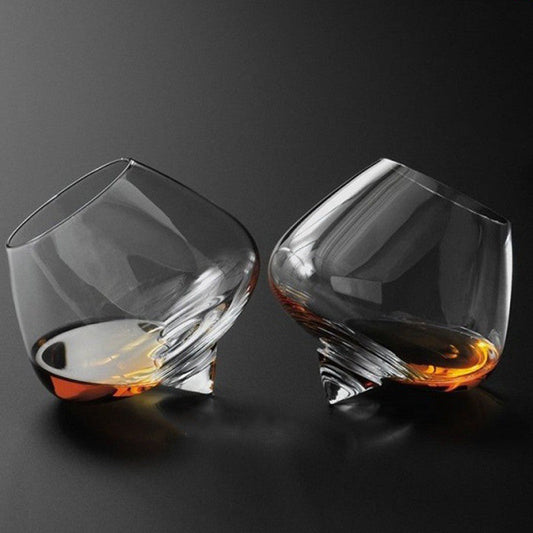 Tenkan Kinetic Rotating Whiskey Glass - Brooklyn Wax - Glassware