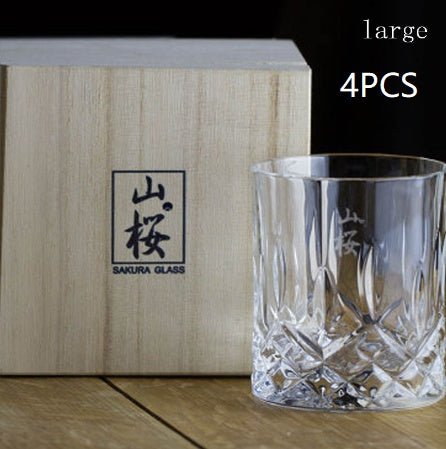 Whiskey Crystal Glass Japanese Ins Wind Log Box - Brooklyn Wax - Glassware