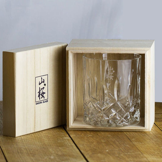 Whiskey Crystal Glass Japanese Ins Wind Log Box - Brooklyn Wax - Glassware