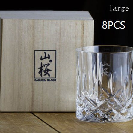 Whiskey Crystal Glass Japanese Ins Wind Log Box - Brooklyn Wax - Glassware