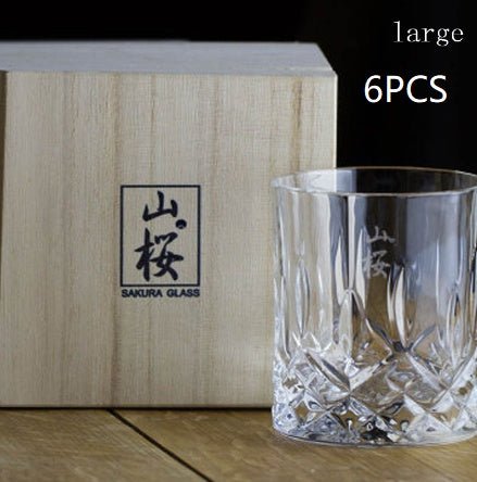 Whiskey Crystal Glass Japanese Ins Wind Log Box - Brooklyn Wax - Glassware