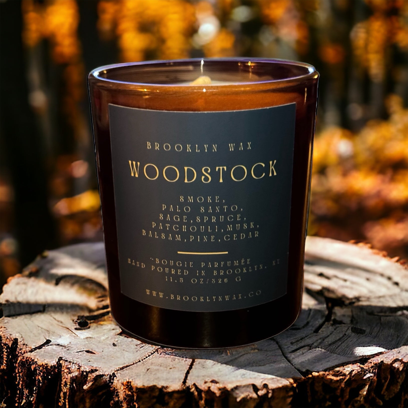 Woodstock  Pine Scented Candle 11.5oz - Brooklyn Wax